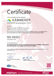 KÄMMERER - ISO 45001:2018